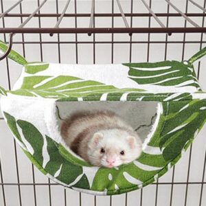 Ferret Hammock Warm Guinea Pig Hammock for Pets Play and Rest Small Animal Bed Cage for Chinchilla Parrot Sugar Glider Ferrets