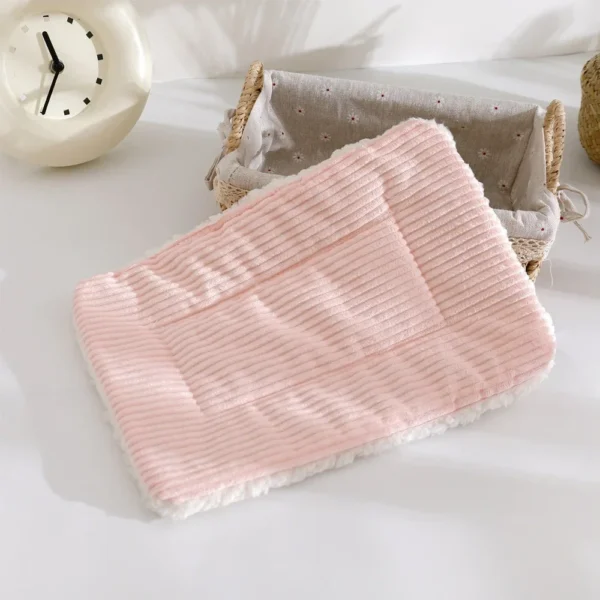 Autumn Winter Warm Solid Fleece Bed Soft Lint Sleep Mat Nest  Plush Mat Bed for Small Animal Hedgehog Hamster Rabbit Bird Mats - Image 7