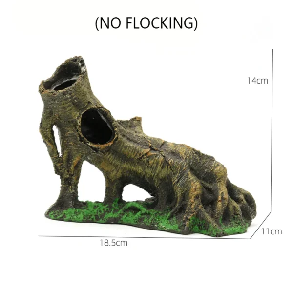 Resin Reptile Hide Cave Terrarium Decoration Lizards Snake Turtle Shelter Hide Rest Cave Reptiles Box Aquarium Landscape Decor - Image 17