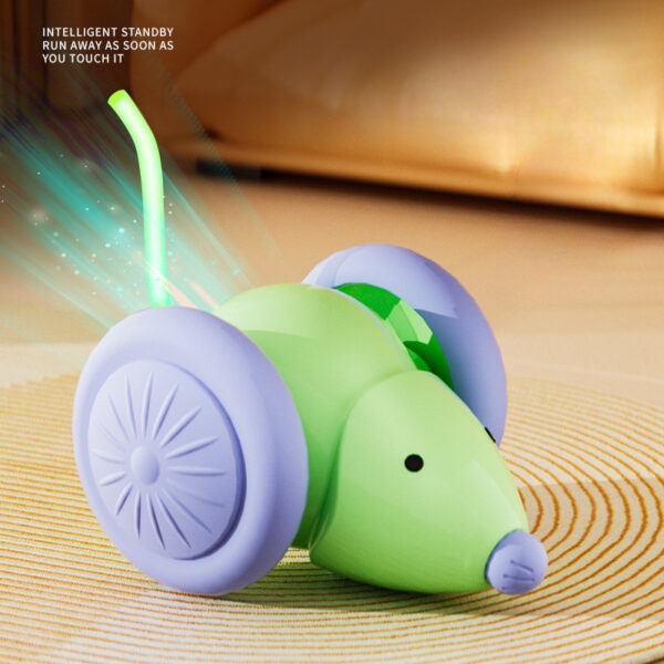 Interactive Cat Toy Electric Mouse Car Automatic Teaser kitten Pet Toys Rechargeable Intelligent Obstacle Avoidance Cat Car Toy - Image 7