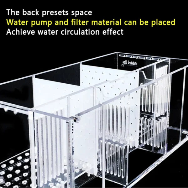 Aquarium Acrylic Fish Tank Breeding Isolation Box Goldfish Fighting Fish Viewing Tank Small Fry Breeder Isolations Box Supplies - Image 4