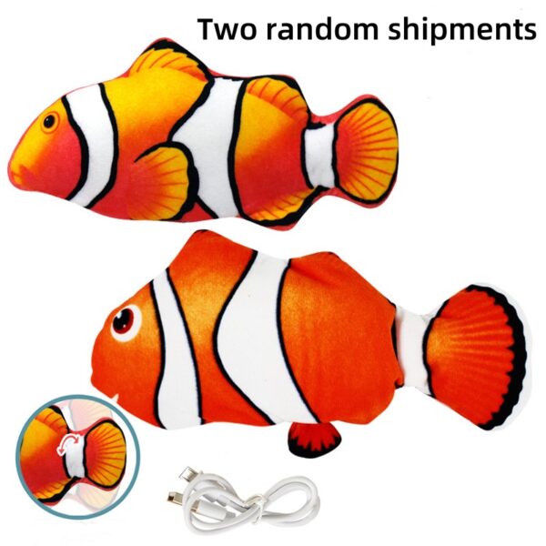 Cat Toys Fish USB Charger Fish Interactive Electric Floppy Fish Cat Toy Realistic Pet Cats Chew Bite Toys Pet Supplies Cats Dog - Image 10