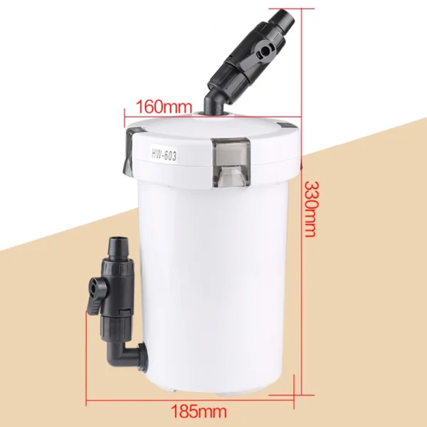 Aquarium Filter Bucket Quiet External Canister with Sponge Replacement Accessory - Image 4