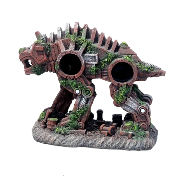 Creative Landscaping Car Robot Dog Transformers Theme Fish Tank Decorations Ornaments Crafts Aquarium Decor Rock Castle - Image 5