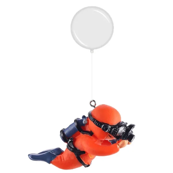 Fish Tank Decoration Resin Landscaping Small Ornaments Mini Diver Glow Aquarium Decor Floating Ball Aquarium Accessories - Image 7