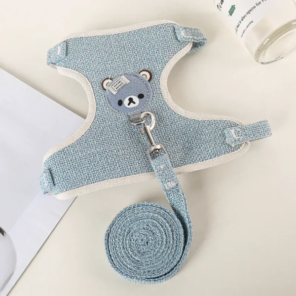 Newest Cute Rabbit Harness and Leash Set Bunny Pet Accessories Vest Harnesses Rabbit Leashes for Outdoor Walking Pets Supplies - Image 9