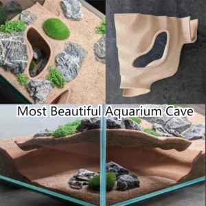 3D Printed Aquarium Decoration - Most Beautiful Fish Tank Cave Hiding Shelter for Fish, Shrimp, and Reptiles To Hide In