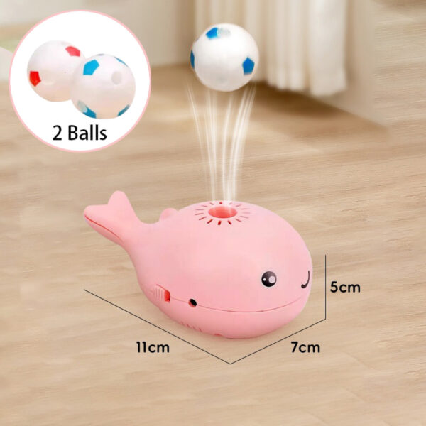 Cat Toys Electric Jet Floating Ball Cat Toy Whale Shaped Cat Toy Interactive Portable USB Dual Function Fan Pet Toy for Teaser - Image 8