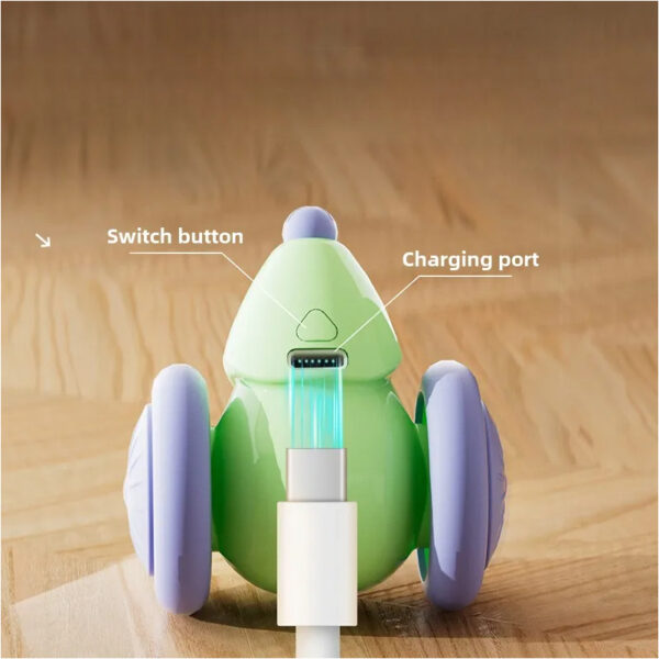 Interactive Cat Toy Electric Mouse Car Automatic Teaser kitten Pet Toys Rechargeable Intelligent Obstacle Avoidance Cat Car Toy - Image 5