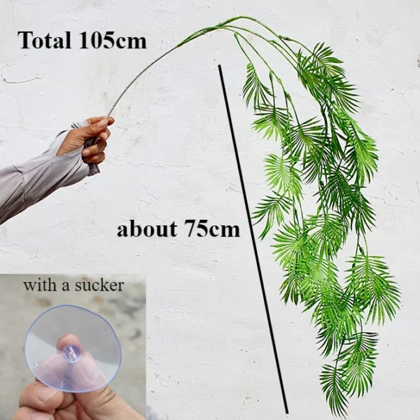 Reptile Landscaping Vine Fake Branches Rainforest Foam Rattan Terrarium Decor Habitat Decoration for Lizard Chameleon - Image 15