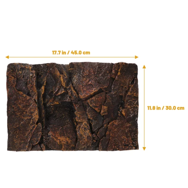 Rock Decorative Panels Reptile Tank Background Backdrop Lizard Decorations Habitat for Aquarium Cage Container Turtle - Image 8