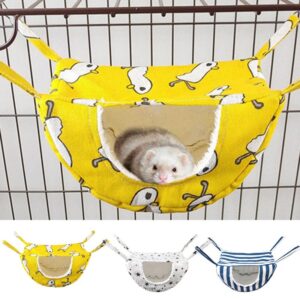 Ferret Hammock Winter Warm Guinea Pig Hammock Hanging Bed Small Pets Cage Accessories For Parrot Ferret Squirrel Hamster