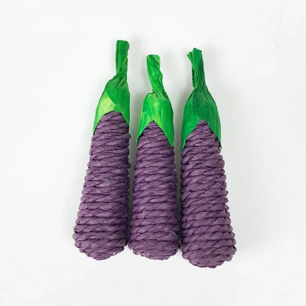 Hamster Rabbit Chew Toy Bite Grind Teeth Toys Corn Carrot Woven Balls for Tooth Cleaning Radish Molar Toys Pet Supplies 1pc - Image 4