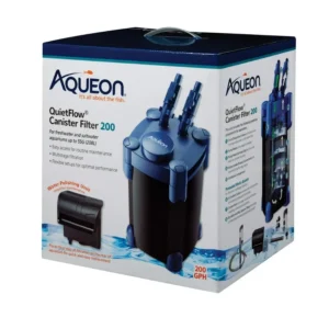 QuietFlow Canister Aquarium Filter for Up to 55 Gallons Powerful Filtration with UltraQuiet Operation Ideal for Home and Office