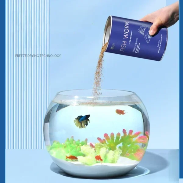 Aquarium Fish Food Dried Water Flea Guppy Fish Worm First Bite 1280ML - Image 5