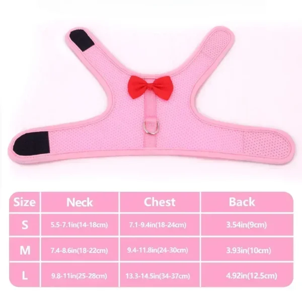 Adjustable Bunny Harness And Leash Set Soft Pet Harness Vest Cloth Lead For Small Animals Rabbits Ferret Kitten - Image 5