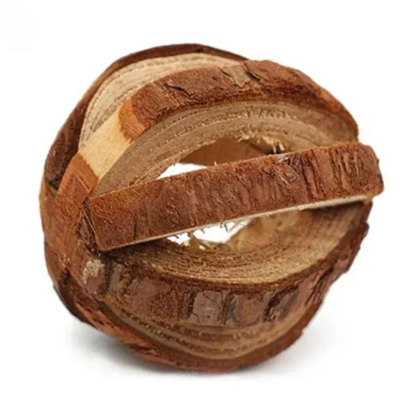 Natural Wood Chew Toys for Rodents Rabbit-Shaped Roller with Bell Guinea Pig/Rat Teeth Grinding & Play Activity - Image 13