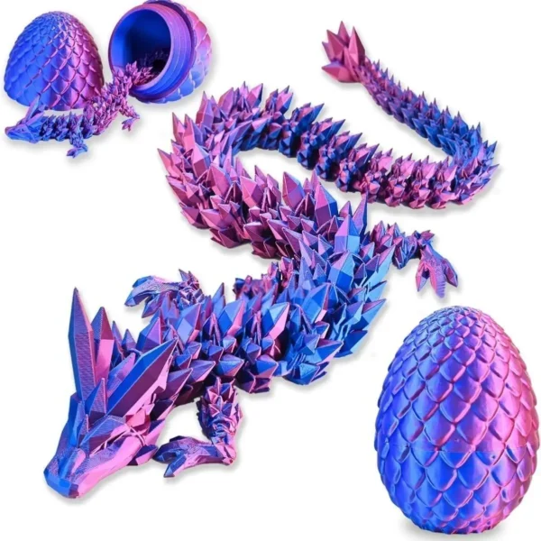 Creative Decompression Dragon Egg Chameleon Pendulum 3D Printing Complete Set of Gifts Colorful Set Toys Colorful Decoration - Image 6