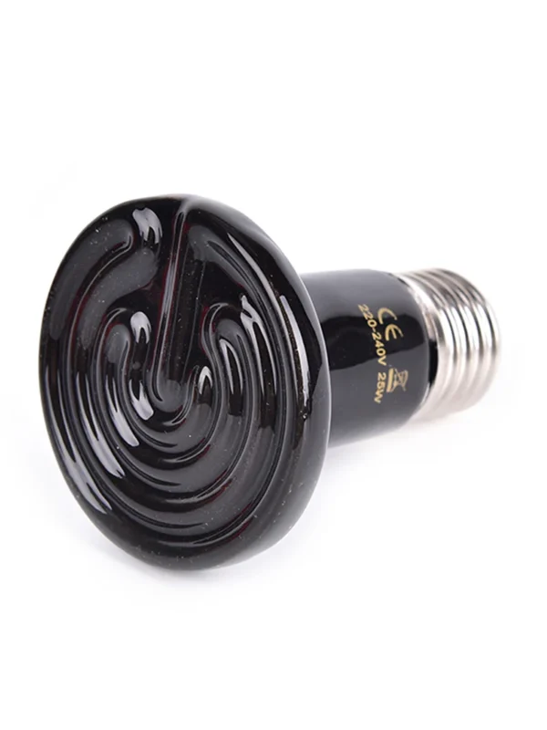 Reptile Heat Lamp Black Infrared Ceramic Emitter Heat Light Bulb Pet Brooder 220-240V Touch Lamp For Chameleon Cage Snake Tank - Image 5