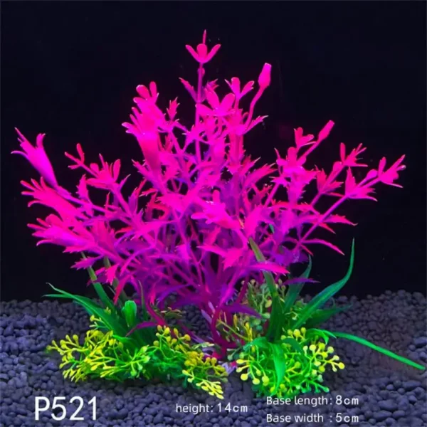 Aquarium Plants Decor Grass Underwater Plastic Artificial Aquatic Plants Ornaments For Fish Tank Aquarium Landscape Decoration - Image 14