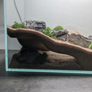 Habitat Décor, 3D Printed Underground Cave Hideouts Shelter for Lizards, Turtles, Spiders, Reptiles Habitat Terrarium Decoration