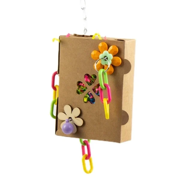 Bird Chewing Paper/ Rattan Toy Small Parrot Hanging Parrot Molar Toy for Cage - Image 4