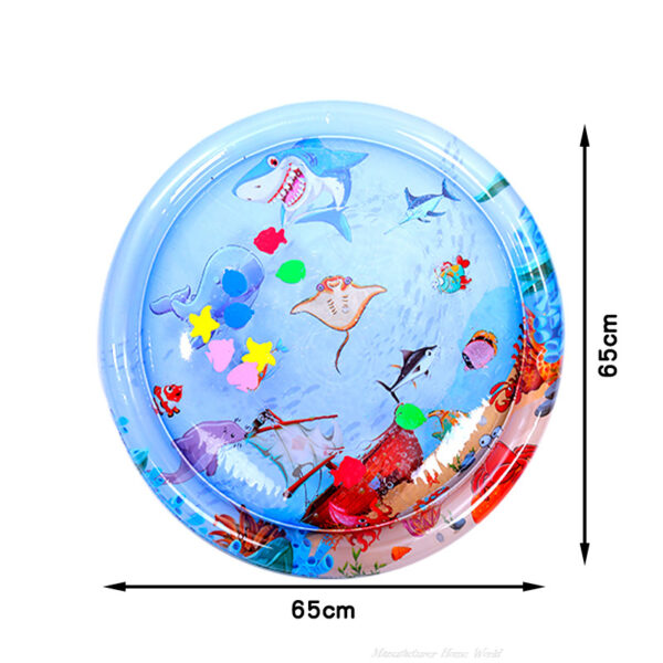 Cat Playing Water Mat Sensory Water Play Mat For Cat Pvc Ocean Fish Crawling Induction Cat Playing Water Mat Interactive Cat Toy - Image 11
