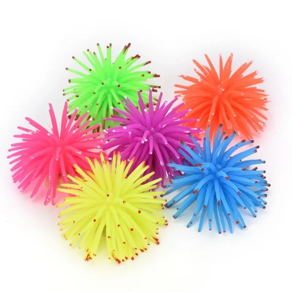 Luminous Simulation Sea Anemone Sea Urchin Silicone Color Coral Plant Aquarium Fish Tank Landscaping Decoration Home Ornaments - Image 6