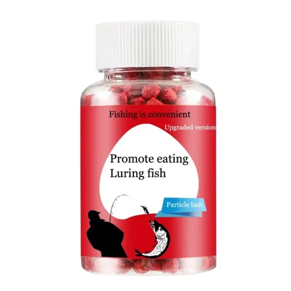 Universal concentrated bait, red fragrant fish food granules, aquatic feed, sea bass fishing bait, outdoor fishing accessories