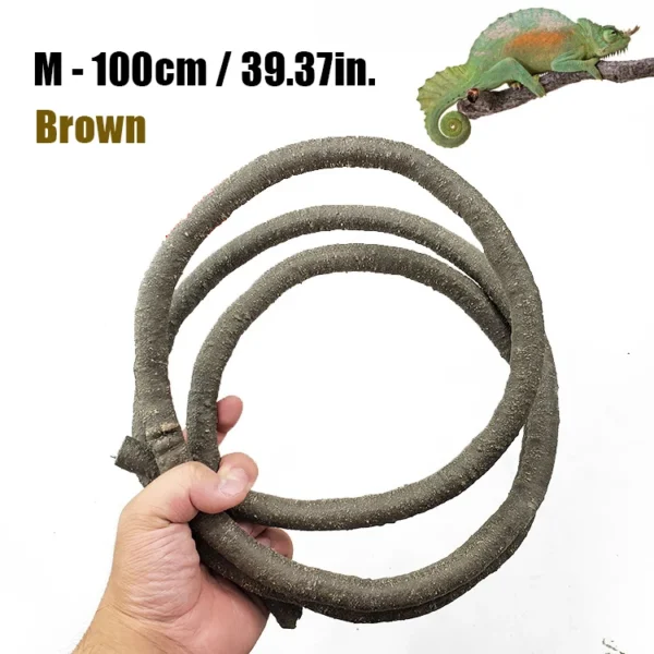 Reptile Landscaping Vine Fake Branches Rainforest Foam Rattan Terrarium Decor Habitat Decoration for Lizard Chameleon - Image 17