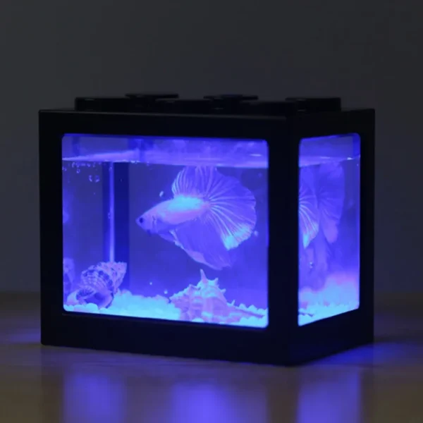 Aquarium Fish Tank Creative Multicolor Stackable Building Blocks Ecological for Small Reptile Pet Box Landscape Seawedecoration - Image 5