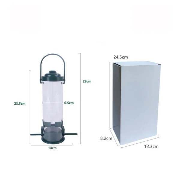 Automatic Bird Feeder With Multiple Holes Durable Hanging Design For Wild Flying Animals Outdoor Garden Paddock Patio - Image 4