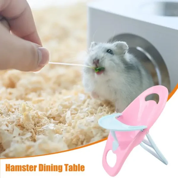 Hamsters Chair Guinea Pig Mini Feeding Chair Small Animal Furniture Hedgehog Supplies Animal Toys Photo Props Chair Pet Chair - Image 5