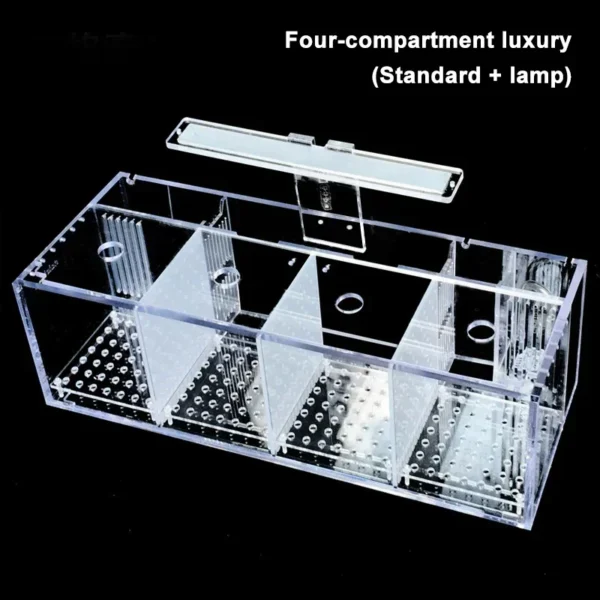 Aquarium Acrylic Fish Tank Breeding Isolation Box Goldfish Fighting Fish Viewing Tank Small Fry Breeder Isolations Box Supplies - Image 12