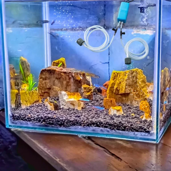 Fish Tank Aerator USB Aquarium Oxygen Air Pump Fish Tank Silent Air Compressor Aerator Portable Fish Tank Accessories - Image 4