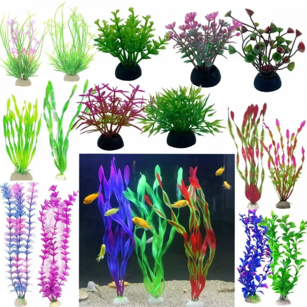 Artificial Underwater Plants Aquarium Decor Plants Fish Tank Landscaping Simulation Plants Water Grass Viewing Decorations - Image 6