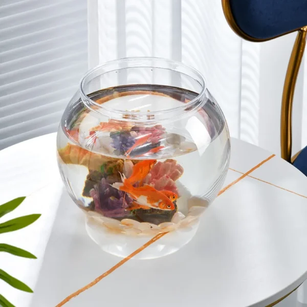 Sturdy Nicely Betta Fish Bowl Small Aquariums for Small Ornamental Fish And Reptiles High Transparency Glass Good View - Image 3