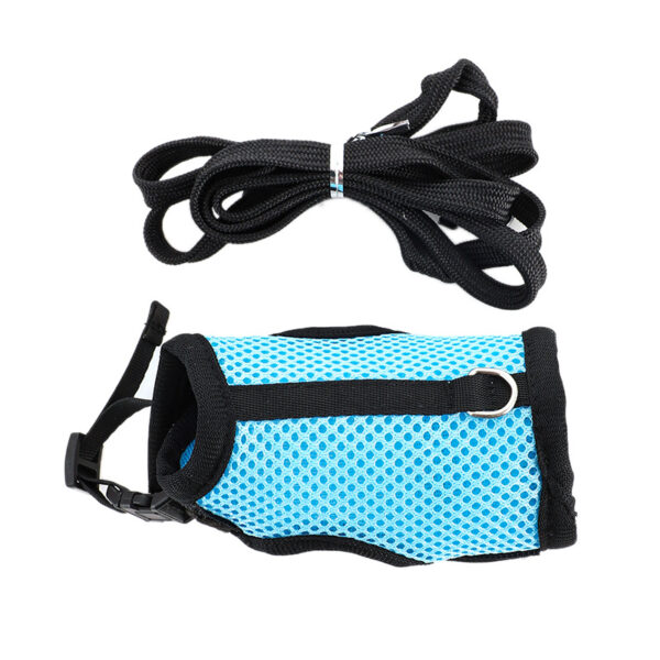 Mesh Breathable Ferret Bunny Harness Leash Set for Small Animals Rabbit Hamsters Summer Walking Pet Lead mascotas Accessories - Image 5