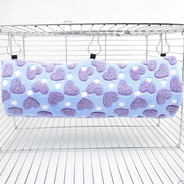 Hamster Tunnel Hammock Warm Sugar Glider Bed for Small Animal Ferret Squirrel Swing Nest Plush Tunnel Guinea Pig Accessories - Image 3