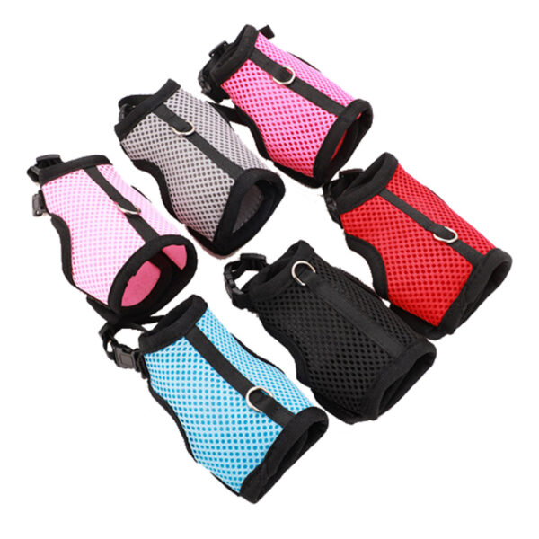 Mesh Breathable Pet leash Ferret Leash Set for Small Animals Rabbit Hamsters Summer Walking Pet Lead mascotas Accessories - Image 3