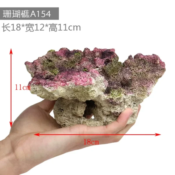 Fish Simulation Fake Coral Landscaping Full Rockery Aquatic Plants Decoration Marine Aquarium Scenery Fish and Hideout House - Image 19