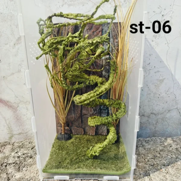 Reptile Landscaping Vine Fake Branches Rainforest Foam Rattan Terrarium Decor Habitat Decoration for Lizard Chameleon - Image 6