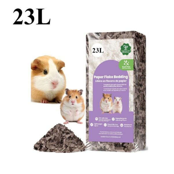 23L/50L Paper Small Pet Bedding Hamster Rabbits Guinea Pigs Odor Control Dust-Free Moisture Absorbent Natural Shavings Bedding - Image 11