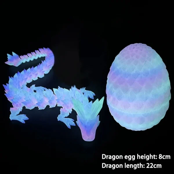 Creative Decompression Dragon Egg Chameleon Pendulum 3D Printing Complete Set of Gifts Colorful Set Toys Colorful Decoration - Image 12