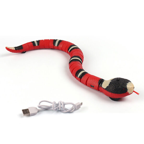 Automatic Cat Toys Interactive Smart Sensing Snake TeaseToys for Cats USB Charging Cat Accessories for Pet Cats  Game Play To - Image 7