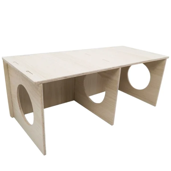 Hamster House Wood Hideout Chamber Natural Wood Nest Habitat for Gerbils Hamsters Natural Materials Guinea-Pigs - Image 7