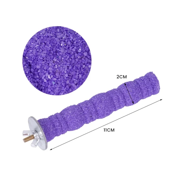 Pet Parrot Claw Grinding Stick Wooden Stick Bird Perching Sand Parakeet Grinding Bar Teeth Bites Toy For Parrot Cage Accessories - Image 9