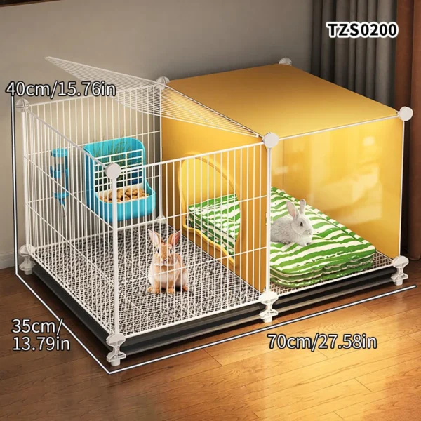 Encrypted Rabbit Cage Household Indoor Large Cleaning Tray Guinea Pig Special Nest Guinea Pig Cage - Image 6