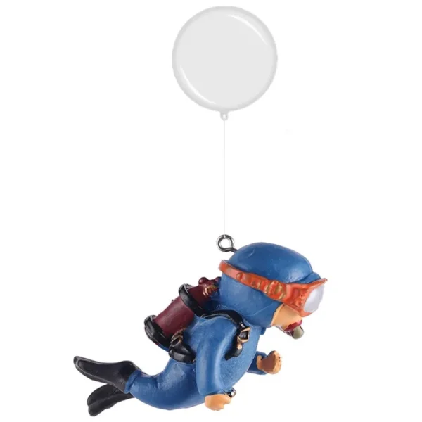 Fish Tank Decoration Resin Landscaping Small Ornaments Mini Diver Glow Aquarium Decor Floating Ball Aquarium Accessories - Image 13