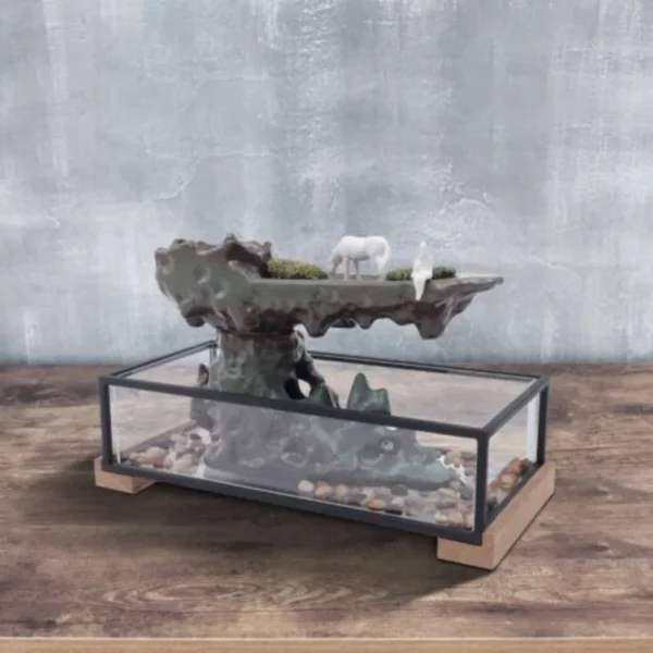 Desktop Fountain With Fish Tank Bedroom Decoration - Image 3